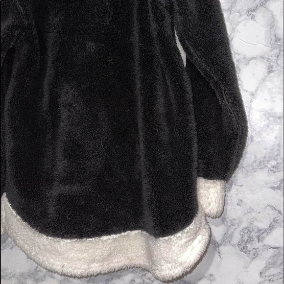 Black/White 1/4 Zip 100% Polyester Mens Hoodie Size Medium - Picture 8 of 10